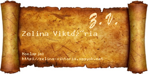 Zelina Viktória névjegykártya